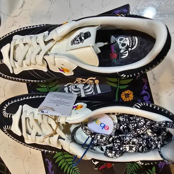Adidas x Día de Los Muertos - Samba OG Black Men's Size 10 J13932 Sneaker NEW - Picture 14 of 15